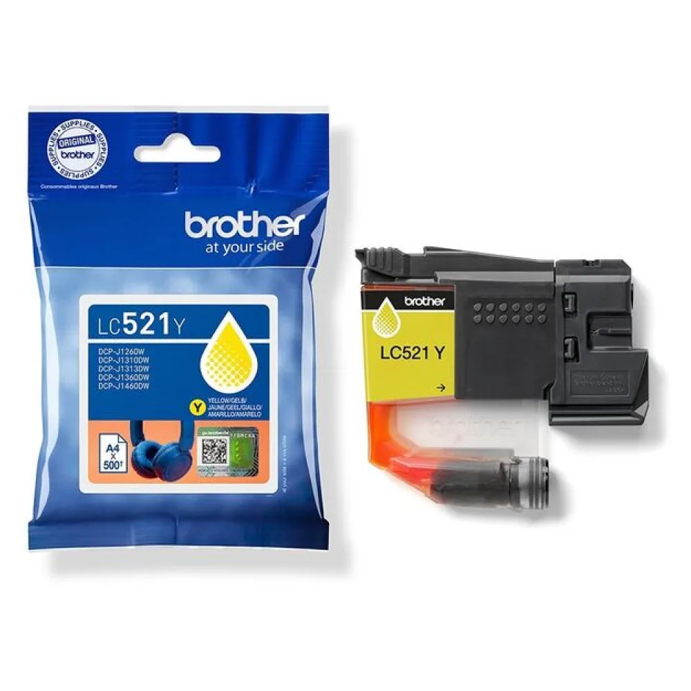 Original Brother LC521Y Tintenpatrone gelb