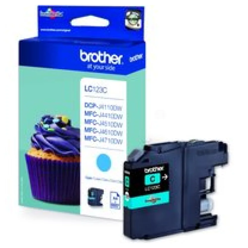 Original Brother LC123C Tintenpatrone cyan – Bild 2