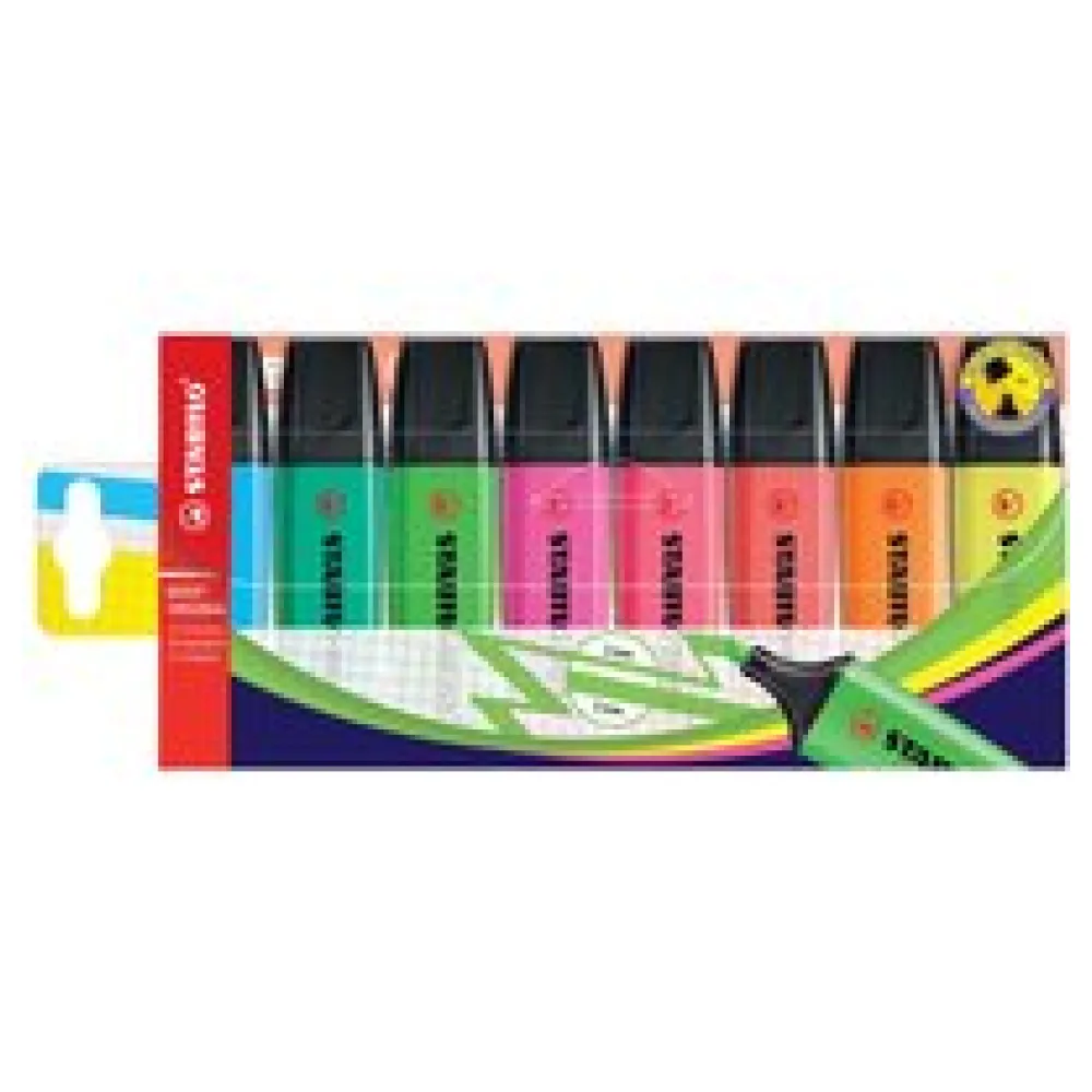 STABILO Textmarker BOSS® ORIGINAL, 2-5mm, 8 Stück, sortiert – Bild 2