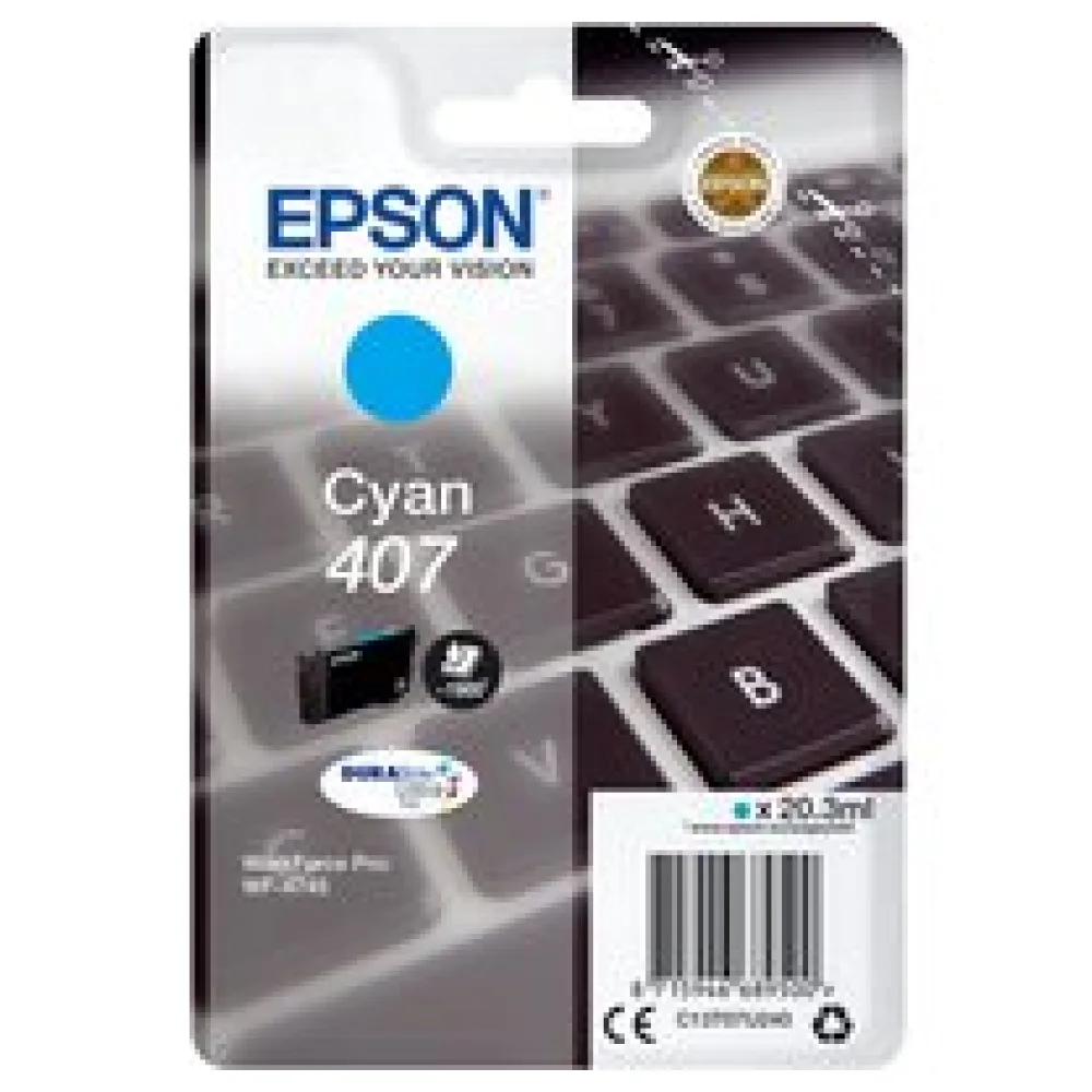 Original Epson C13T07U240 / 407 Tintenpatrone cyan – Bild 2