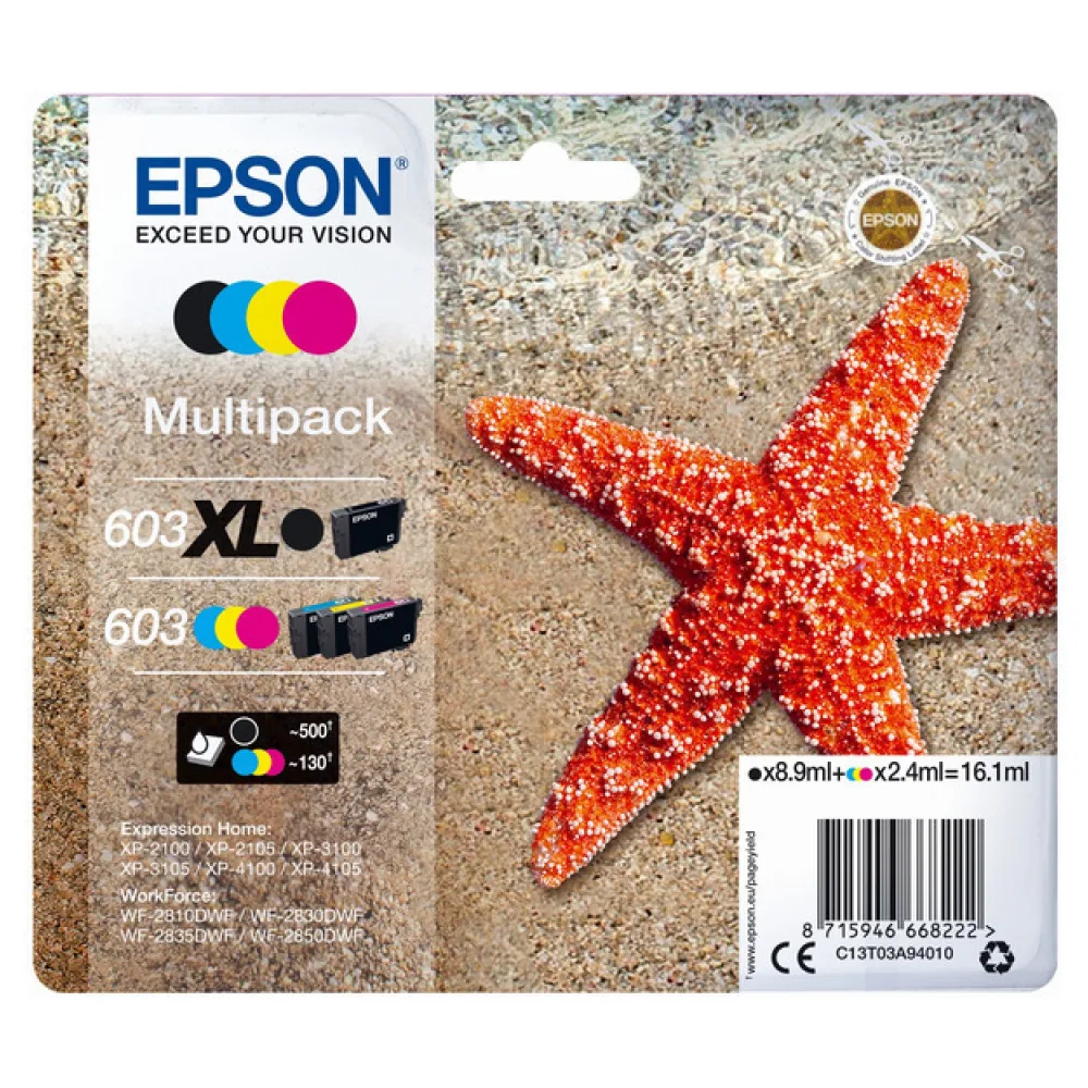 Original Epson C13T03A94010 / 603XL603 Tintenpatrone Multipack