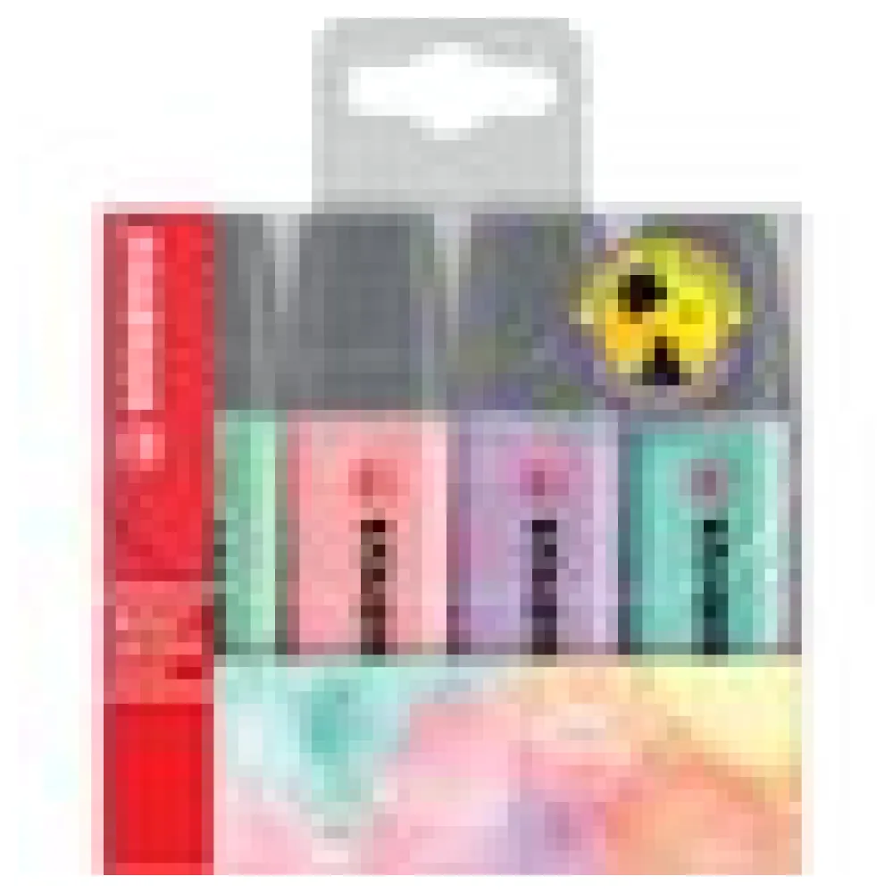 STABILO BOSS® ORIGINAL Textmarker, 4er Pack, pastel, farbig sortiert, 2-5mm Keilspitze – Bild 3