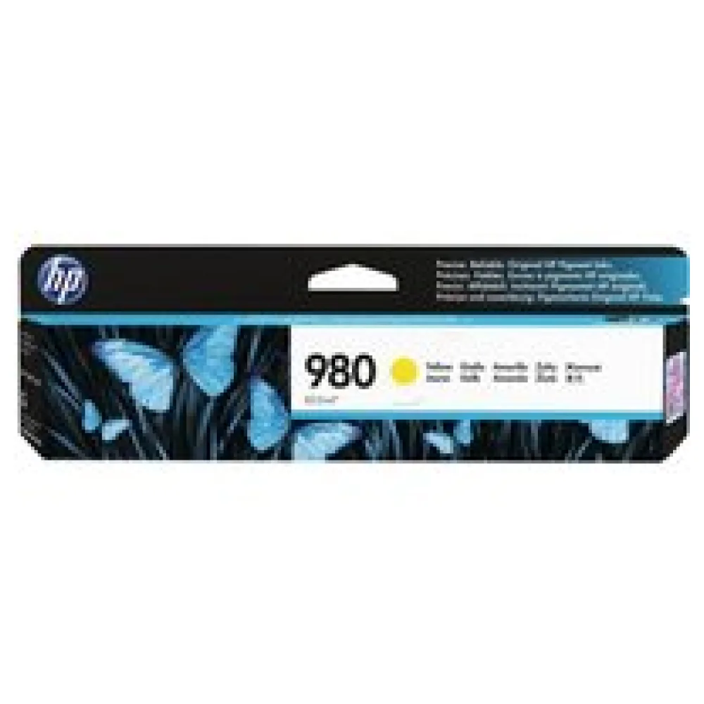 Original HP D8J09A / 980 Tintenpatrone gelb – Bild 2
