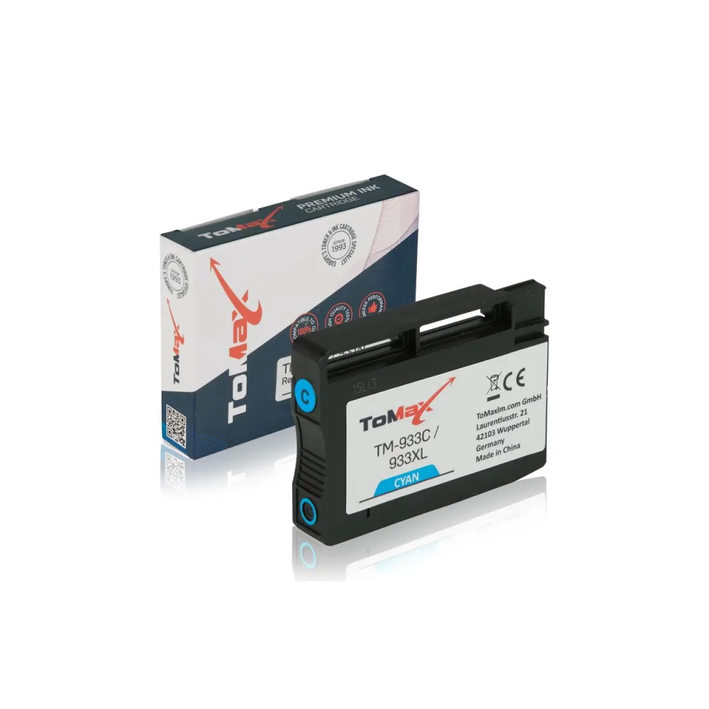 ToMax Premium ersetzt HP CN054AE / 933XL Tintenpatrone, cyan