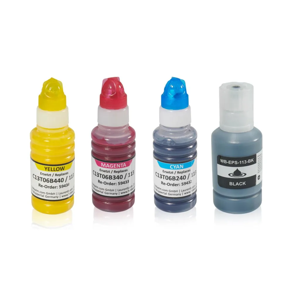 Multipack kompatibel zu Epson C13T06B140 / 113 enthält 4x Tintenpatrone