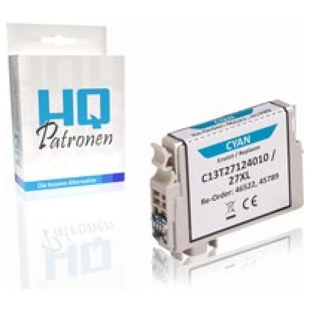 Kompatibel zu Epson C13T27124010 / 27XL Tintenpatrone, cyan – Bild 2