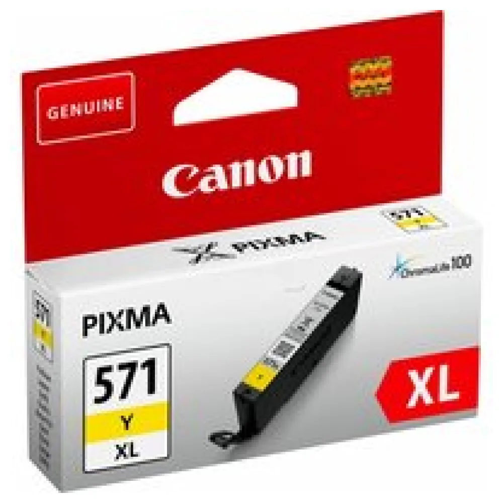 Original Canon 0334C001 / CLI571YXL Tintenpatrone gelb – Bild 2