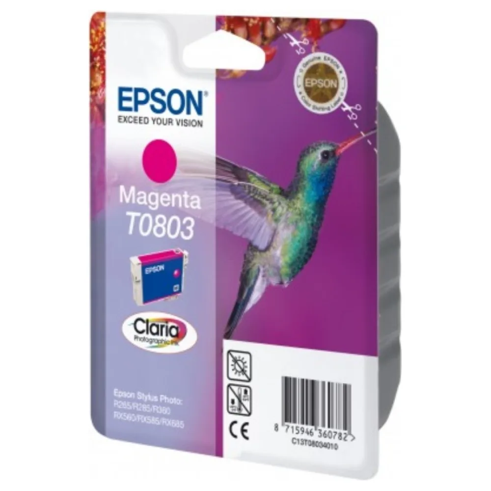 Original Epson C13T08034011 / T0803 Tintenpatrone magenta