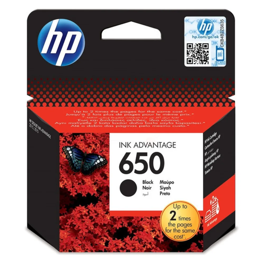 Original HP CZ101AE / 650 Druckkopfpatrone schwarz
