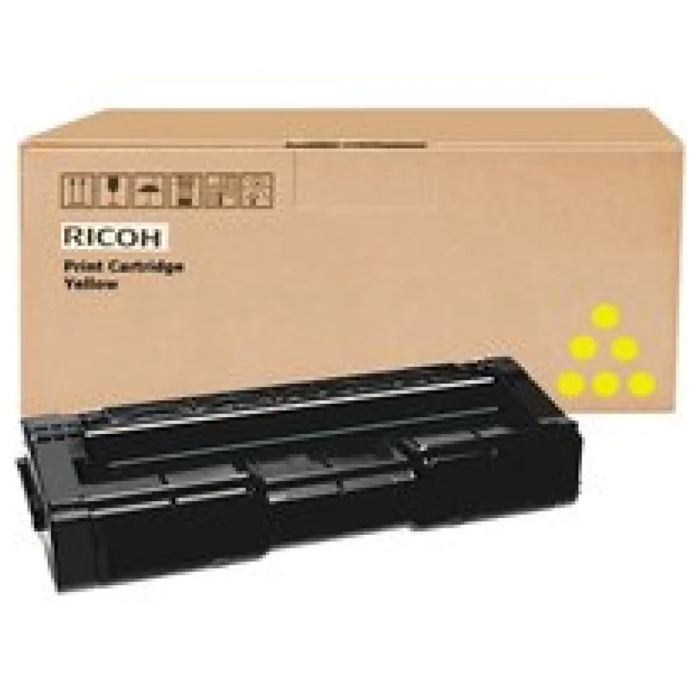 Original Ricoh 406351 / SPC310HE Toner gelb – Bild 2