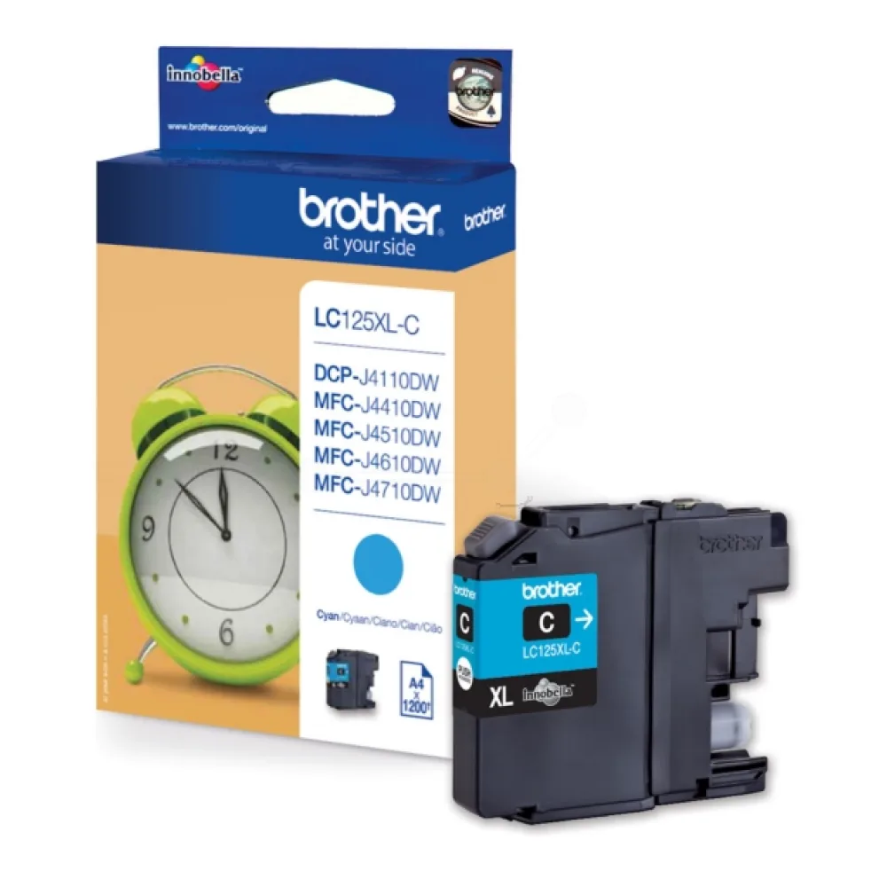 Original Brother LC125XLC Tintenpatrone cyan