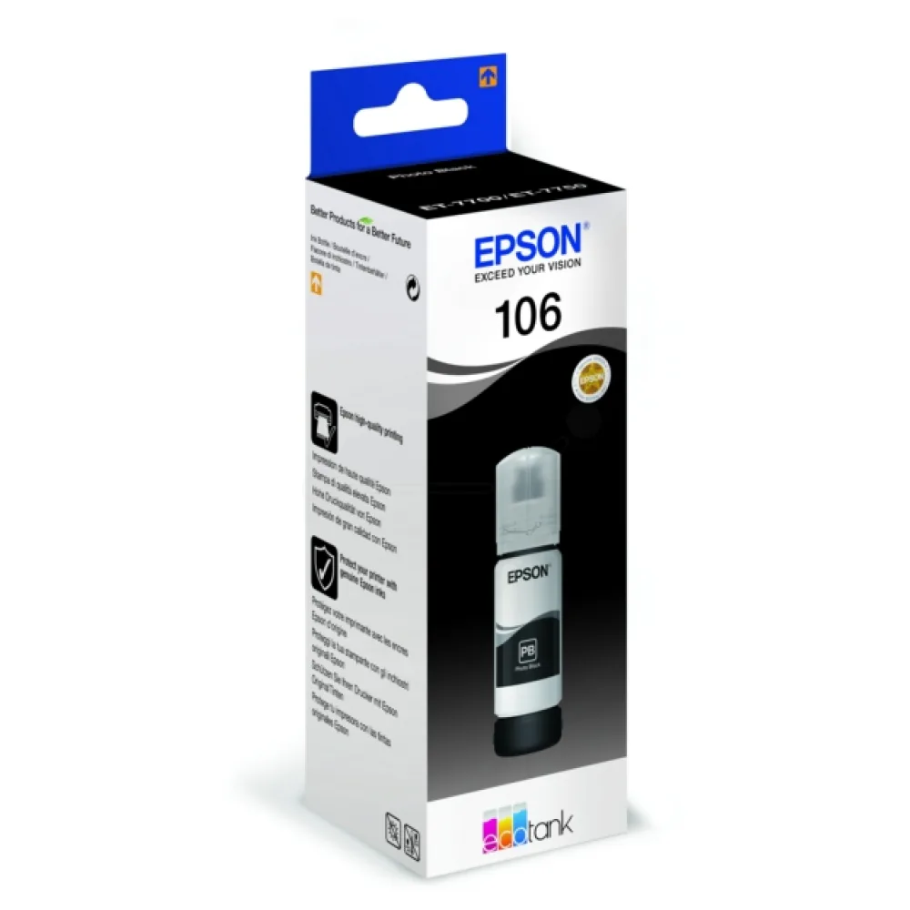 Original Epson C13T00R140 / 106 Tintenflasche schwarz