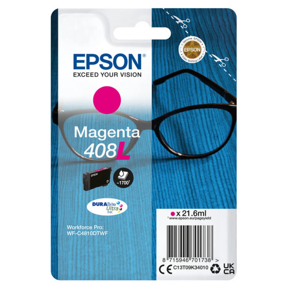 Original Epson C13T09K34010 / 408L Tintenpatrone magenta