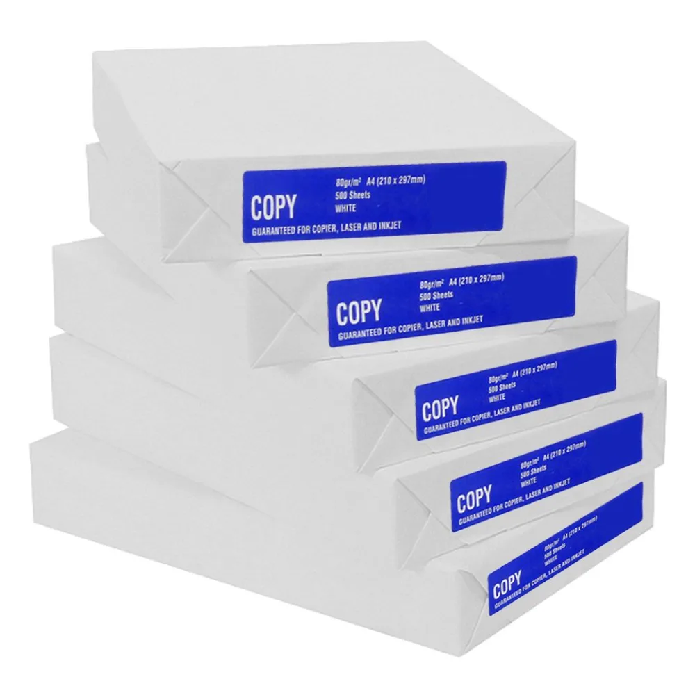 Vorteilspack 5x Kopierpapier / Druckerpapier, 2.500 Blatt, DIN A4, 80 g/m², weiß