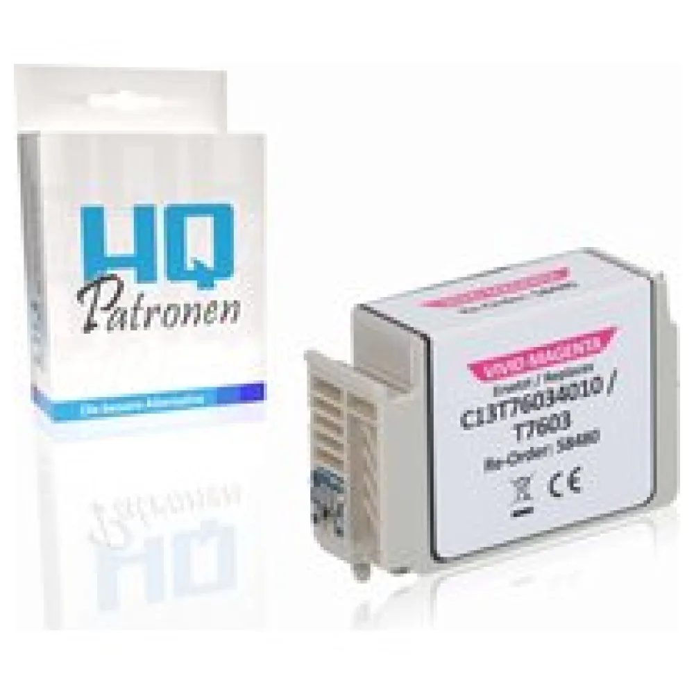 Kompatibel zu Epson C13T76034010 / T7603 Tintenpatrone, magenta – Bild 2