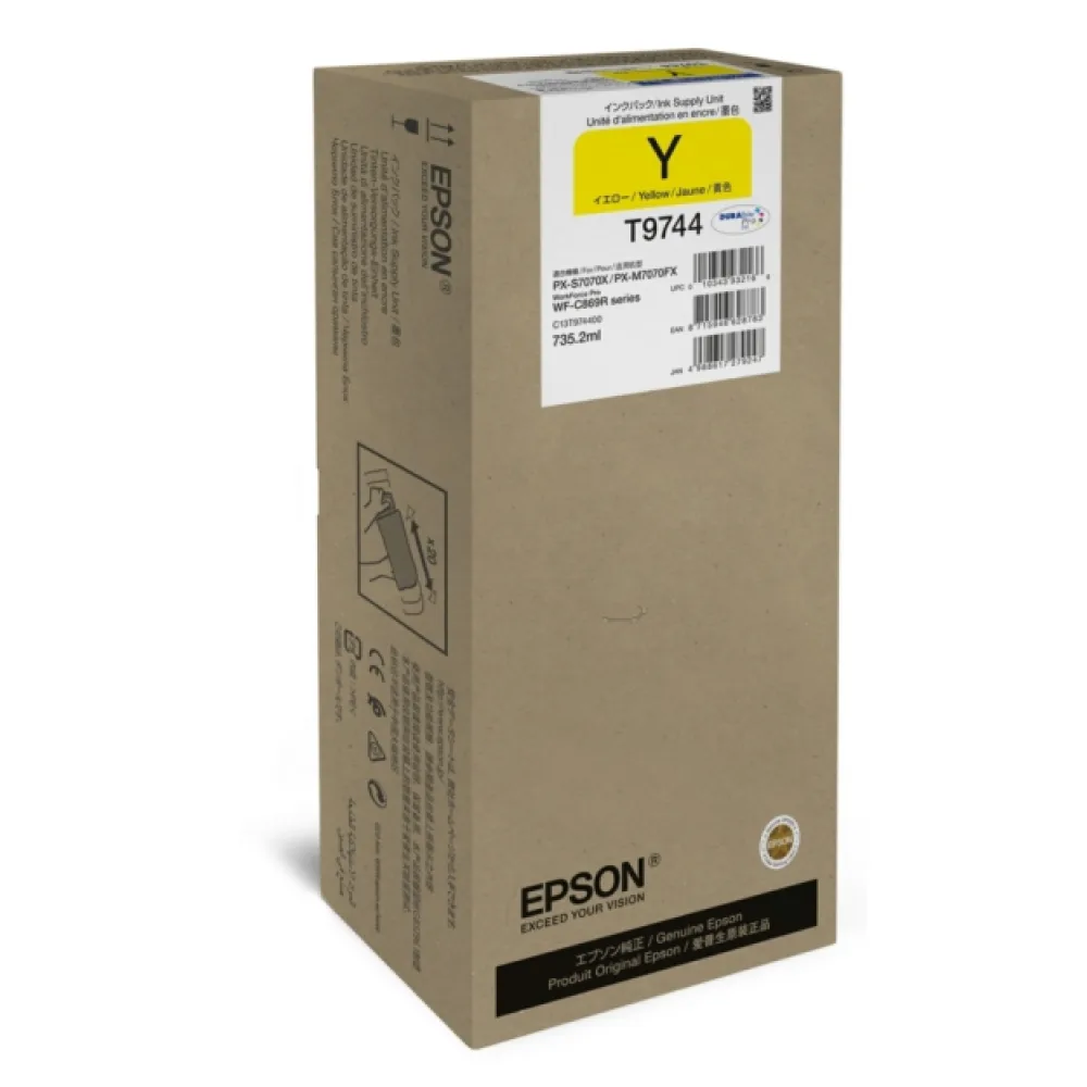 Original Epson C13T974400 / T9744 Tintenpatrone gelb