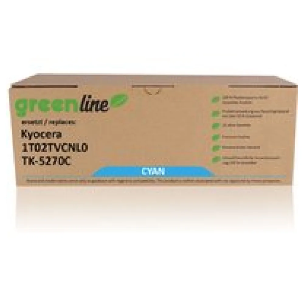 greenline ersetzt Kyocera 1T02TVCNL0 / TK-5270 C Tonerkartusche, cyan – Bild 2