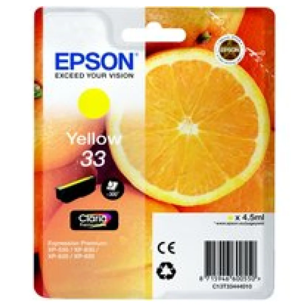 Original Epson C13T33444012 / 33 Tintenpatrone gelb – Bild 2