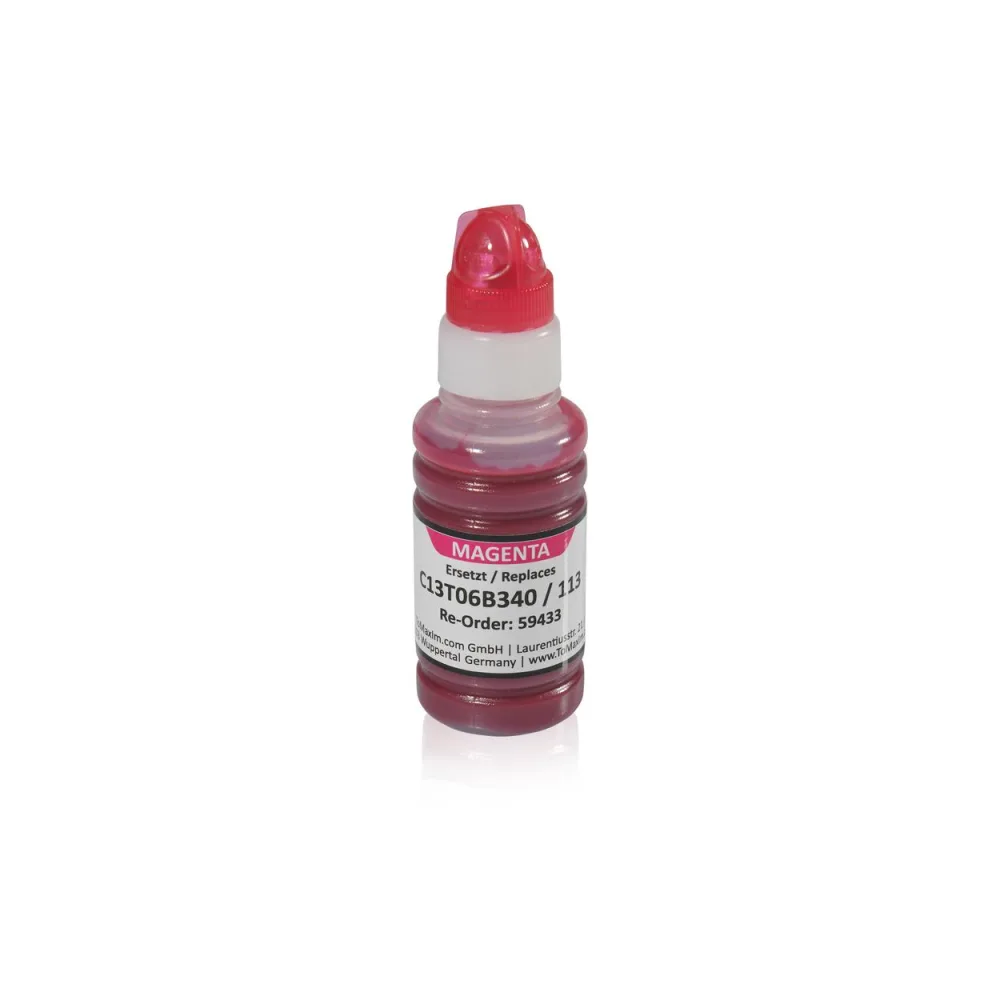 Kompatibel zu Epson C13T06B340 / 113 Tintenflasche, magenta