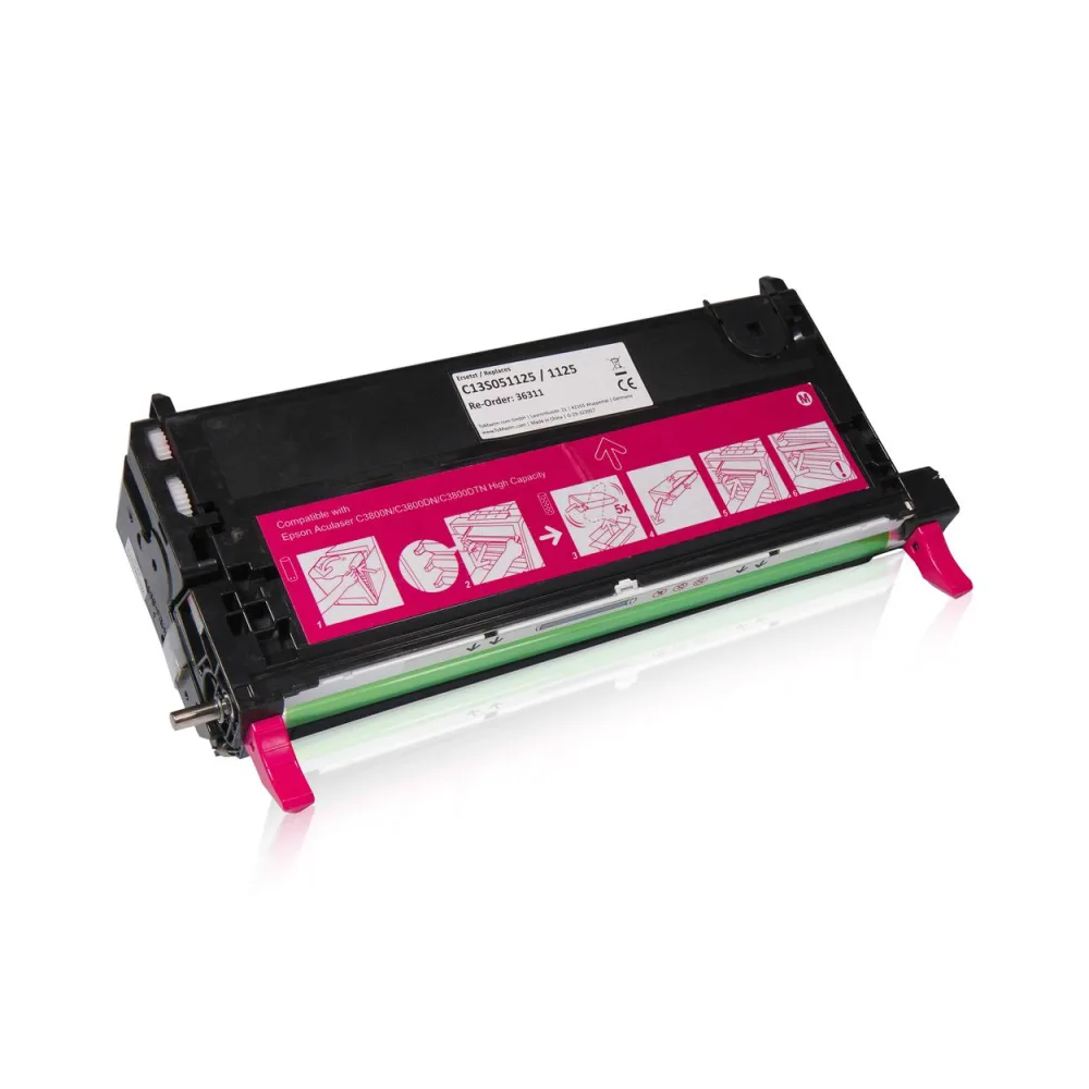 Kompatibel zu Epson C13S051125 / 1125 Tonerkartusche, magenta