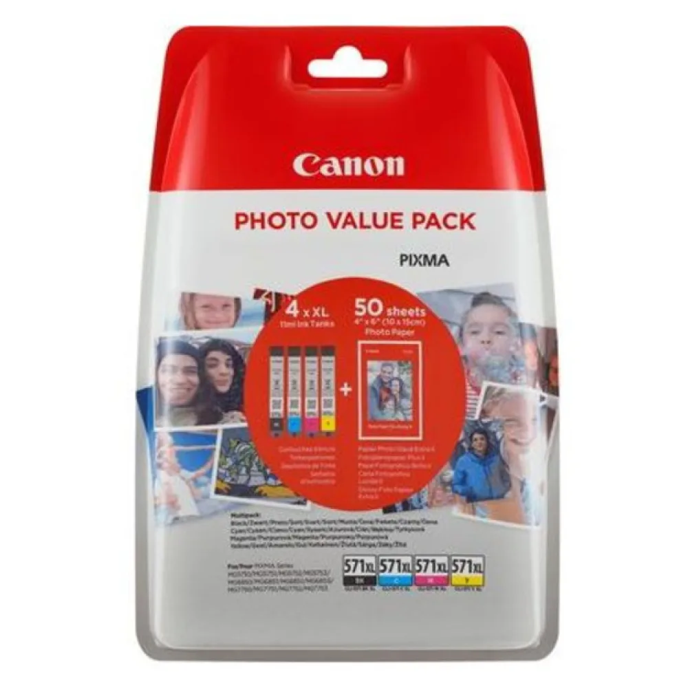 Original Canon 0332C006 / CLI571XL Tintenpatrone Multipack