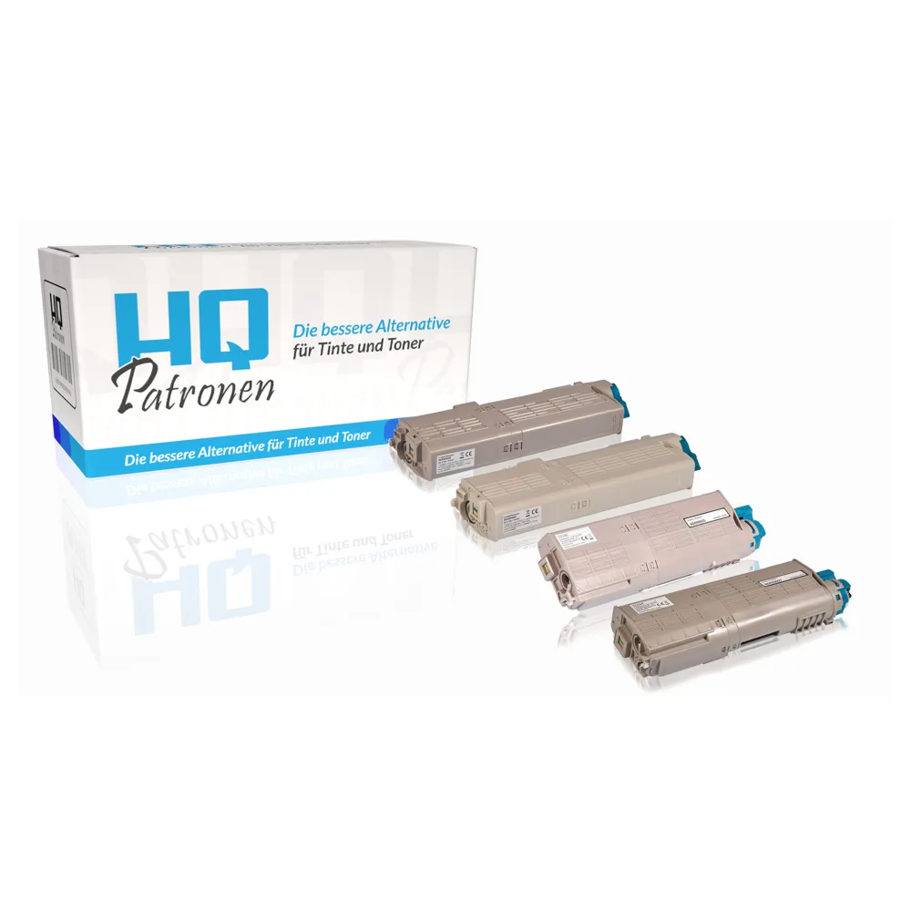 Multipack kompatibel zu OKI 46490608 enthält 4x Tonerkartusche