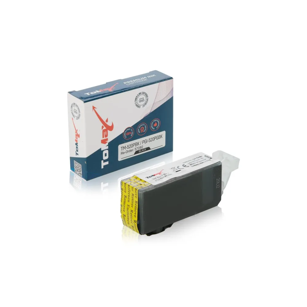 ToMax Premium ersetzt Canon 2932B001 / PGI-520PGBK Tintenpatrone, Pigment schwarz