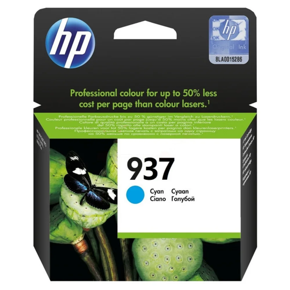 Original HP 4S6W2NE / 937 Druckkopfpatrone cyan