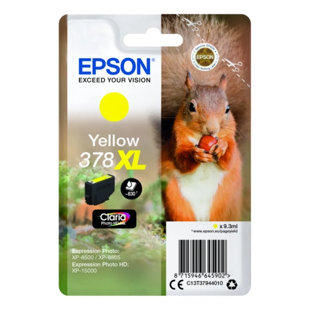 Original Epson C13T37944010 / 378XL Tintenpatrone gelb