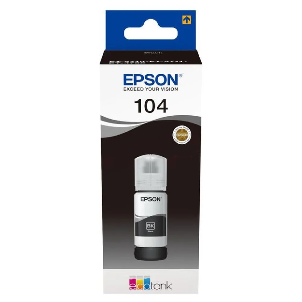 Original Epson C13T00P140 / 104 Tintenflasche schwarz