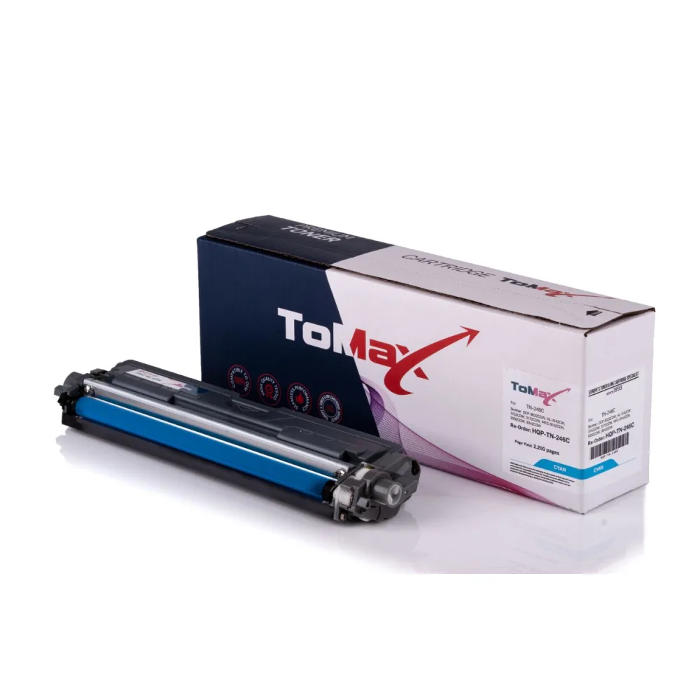 ToMax Premium ersetzt Brother TN-242C / TN-246C Toner, cyan