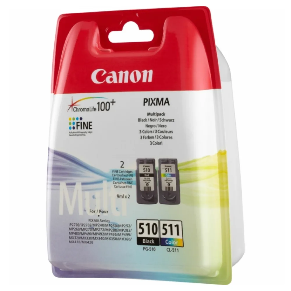 Original Canon 2970B017 / PG510+CL511 Druckkopfpatrone Multipack