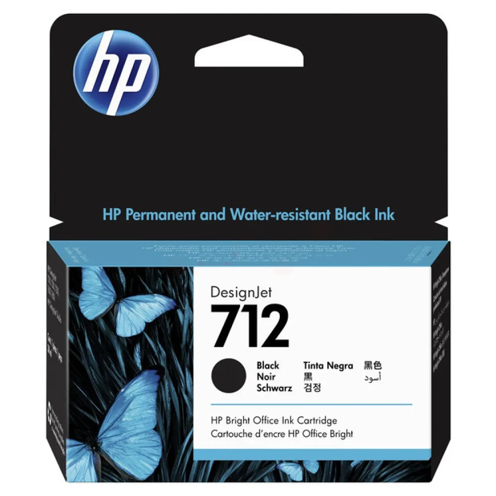 Original HP 3ED70A / 712 Tintenpatrone schwarz