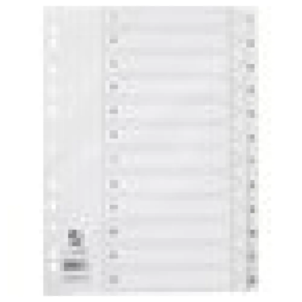 Q-CONNECT Register 1-12, A4, Plastik, weiß – Bild 3