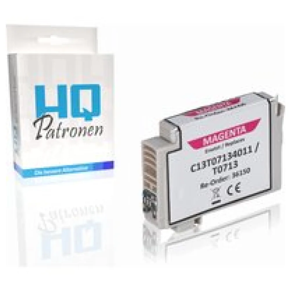 Kompatibel zu Epson C13T07134011 / T0713 Tintenpatrone, magenta – Bild 2