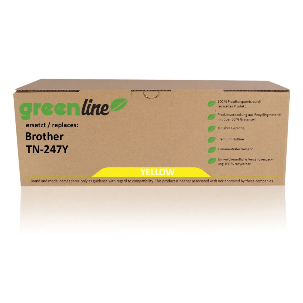 greenline ersetzt Brother TN-247Y Tonerkartusche, gelb