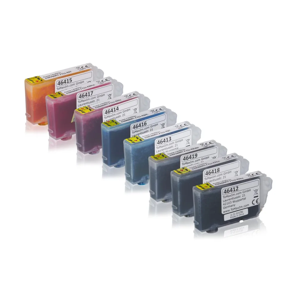 Multipack kompatibel zu Canon 6384B001 / CLI42 enthält 8x Tintenpatrone