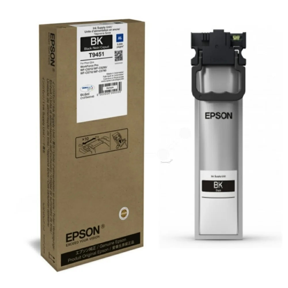 Original Epson C13T945140 / T9451 Tintenpatrone schwarz