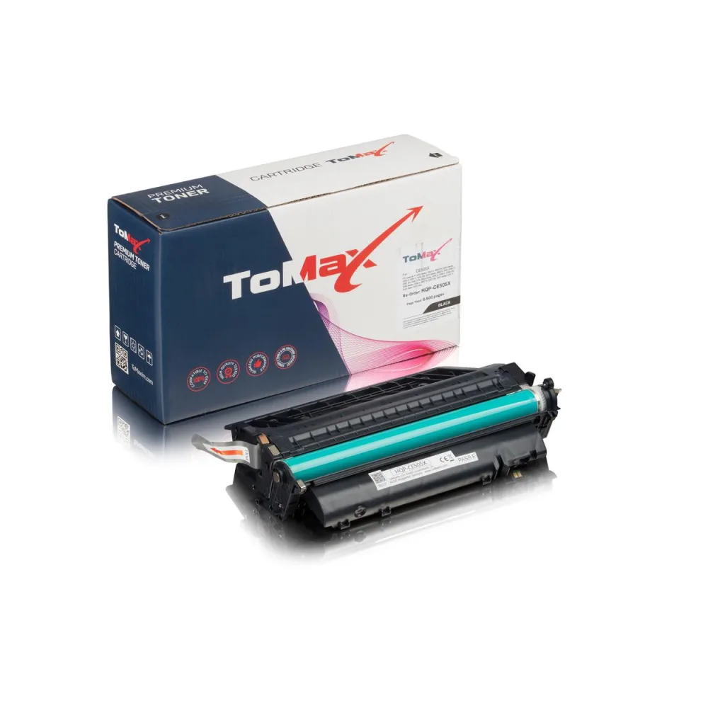 ToMax Premium ersetzt HP CE505X / 05X Tonerkartusche, schwarz