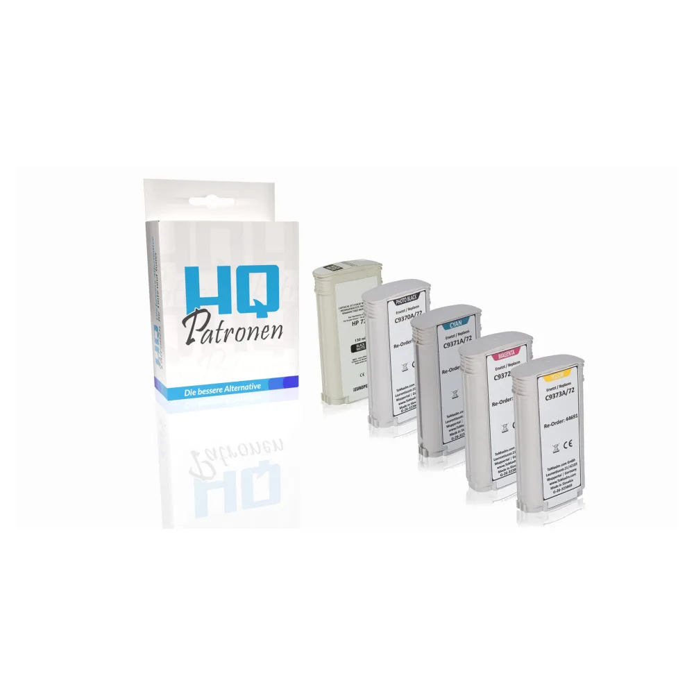 Multipack kompatibel zu HP C9370A / 72 enthält 5x Tintenpatrone