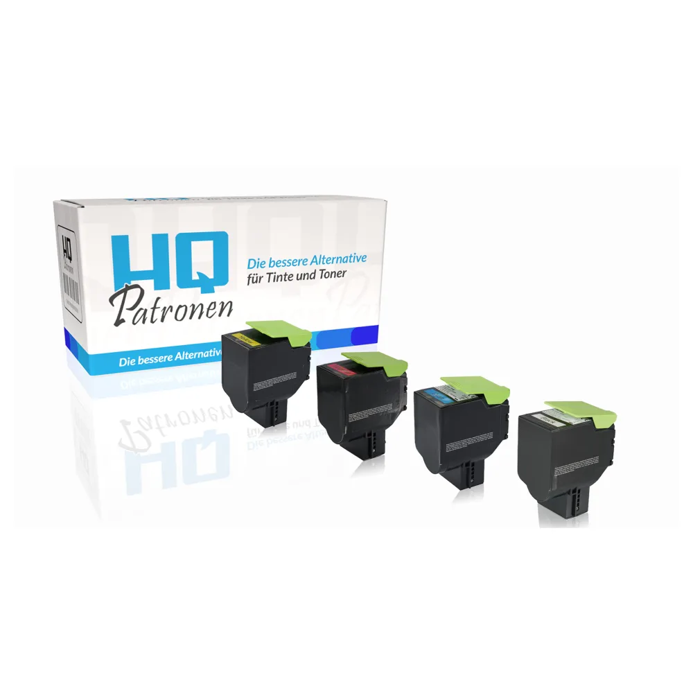 Multipack kompatibel zu Lexmark 78C20K0 enthält 4x Tonerkartusche