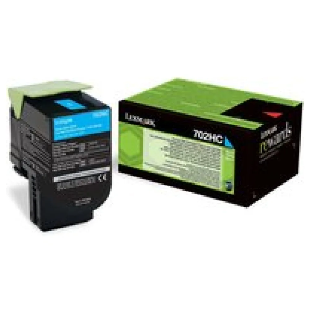 Original Lexmark 70C2HC0 / 702HC Toner cyan – Bild 2