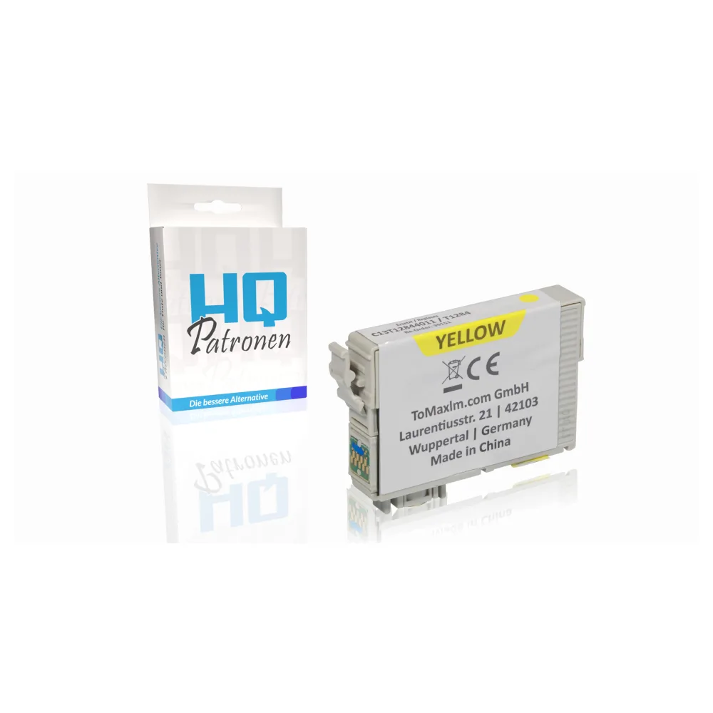 Kompatibel zu Epson C13T12844011 / T1284 Tintenpatrone, gelb