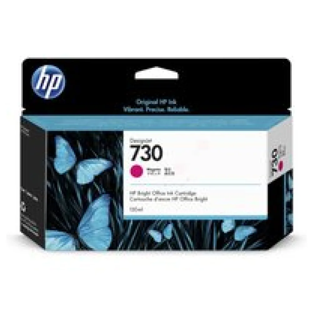 Original HP P2V63A / 730 Tintenpatrone magenta – Bild 2