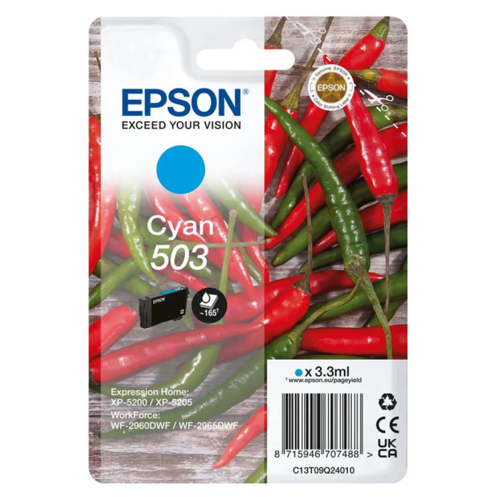 Original Epson C13T09Q24010 / 503 Tintenpatrone cyan