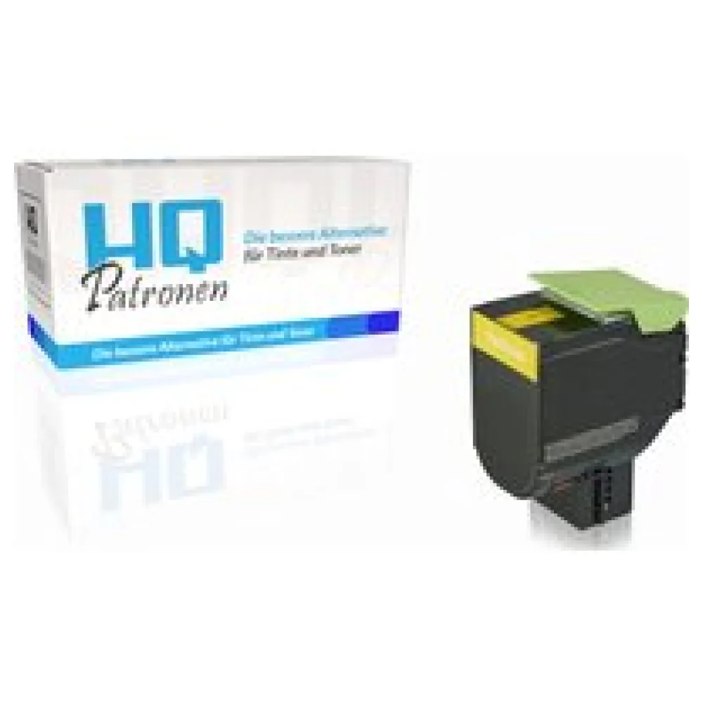 Kompatibel zu Lexmark 80C2XY0 / 802XY Tonerkartusche, gelb – Bild 2