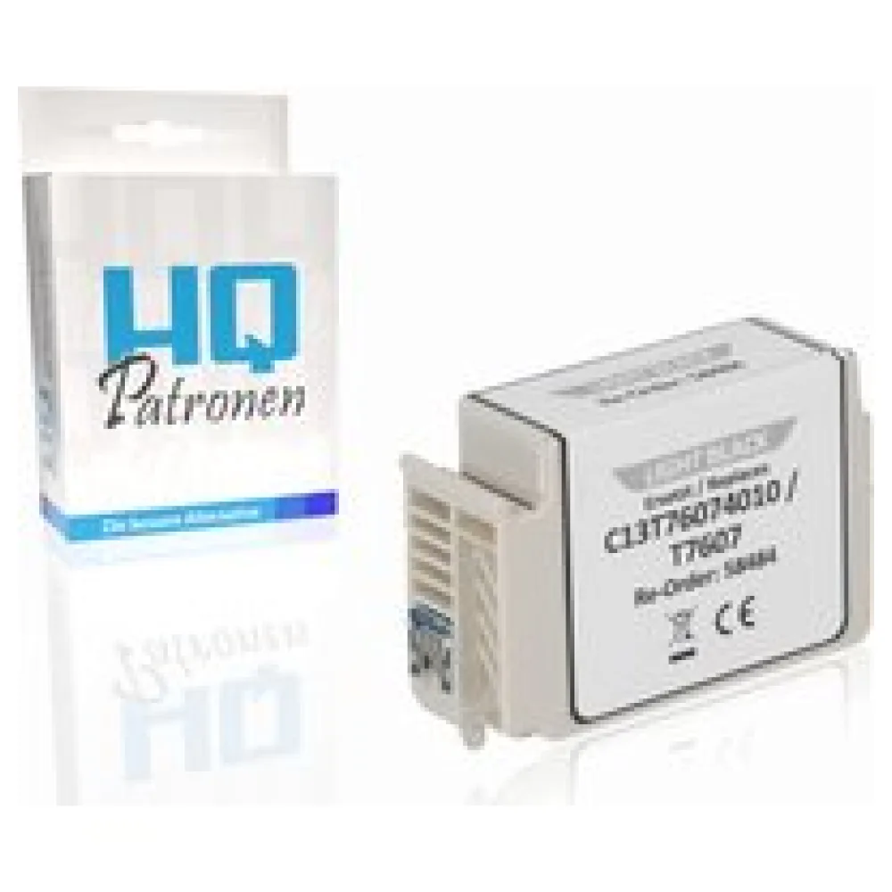 Kompatibel zu Epson C13T76074010 / T7607 Tintenpatrone, grau – Bild 2