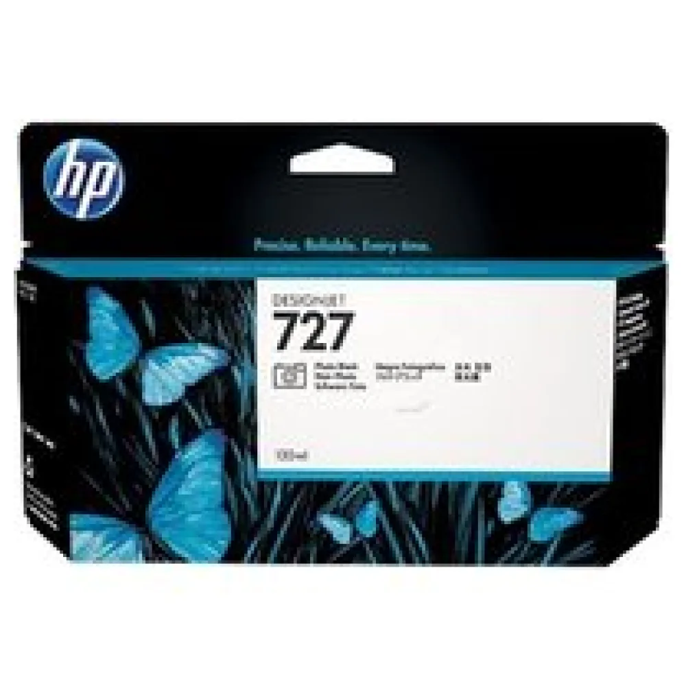 Original HP B3P23A / 727 Tintenpatrone schwarz hell – Bild 2