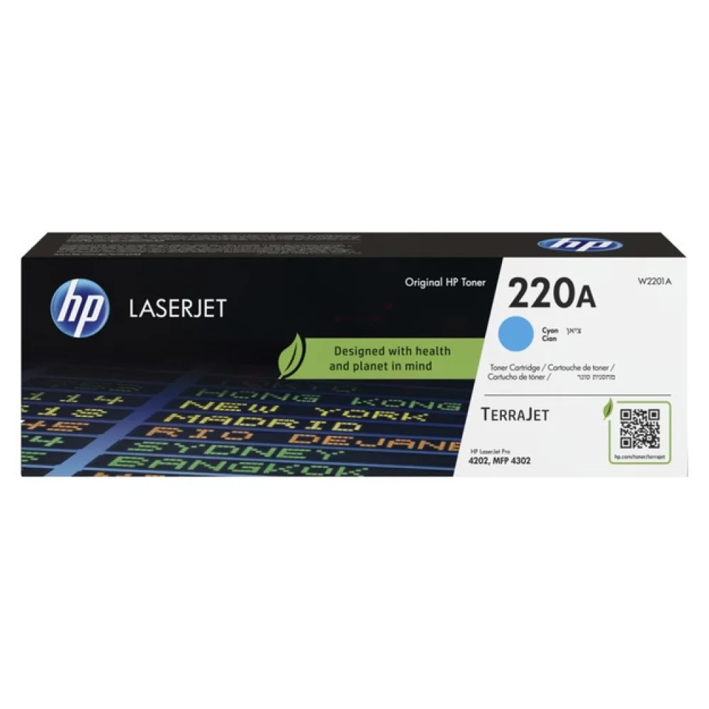Original HP W2201A / 220A Toner cyan