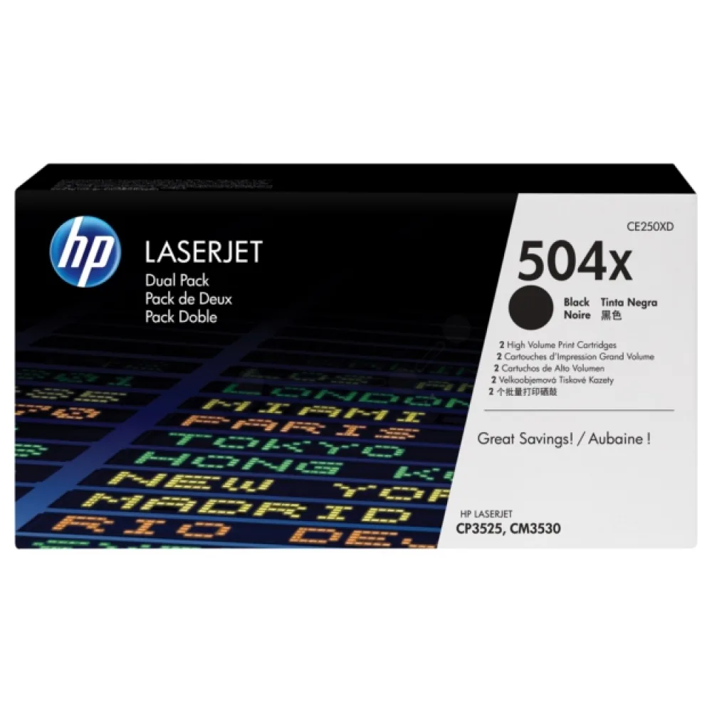 Original HP CE250XD / 504X Toner schwarz